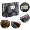 Boao 8 Pcs Canvas Cosmetic Bags Printed Small Makeup Pouch Zipper For Women