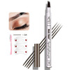 Microblading Eyebrow Pen 4 Point Eyebrow Pencil For Women Create Natural Hair Like Last All Day Makeup Kits With 3 Eyebrow Stencils 1 Brow
