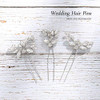 Jakawin Bridal Hair Accessories Silver Rhinestone Wedding Hair Pins
