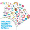 Ooly Glitter Temporary Tattoos For Kids 50 Pc Fun Friends