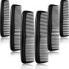 Leinuosen 12 Pieces Pocket Hair Combs Fine Tooth Combs Black