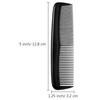 Leinuosen 12 Pieces Pocket Hair Combs Fine Tooth Combs Black