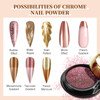 Saviland Mirror Gold Chrome Nail Powder Set 6 Colors