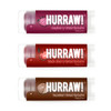 Hurraw Raspberry Tinted Black Cherry Tinted Hazelnut Tinted Lip Balms 3 Pack Bundle Organic Vegan Cruelty And Gluten Free. Made In Usa