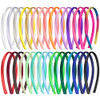 Duufin 30 Pieces Satin Headbands For Girls 1Cm 0.39 Inch Girls Headbands