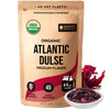 Organic Atlantic Dulse Flakes Young Seaweed Grown In North Atlantic Vacuum Dried Premium Quality. Soft Texture And Mild Taste.