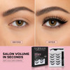 Luxillia Magnetic Eyelashes With Applicator Kit 7 Set Natural Eye Lashes