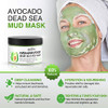 Clay Mask Avocado Dead Sea Mud Mask Natural Organic Green Tea Mud Mask