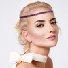 10 Pcs Glitter Non Slip Running Headbands Elastic Girls Sports Velvet Sparkly Fabric Stretchy Shiny Headbands Pack Workout Fashion Hair