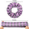 Willbond 8 Pcs Soccer Hair Scrunchies Colorful Soccer For Girls