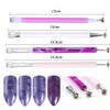 4 Pcs Nail Magnet Tool Set Pure Vie High Quality Enhanced Version Nail Magnet Pen Double Ended Magnet Wand Magnet Stick Cat Eye Magnet For