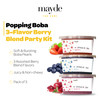 Mayde Popping Boba Pearls 3 Flavors 490G 3 Pack Party Kit Vegetarian