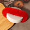 Furling Pompoms 2Pcs Pack Furry Faux Fur Hair Scrunchies Artificial Fur Hair Bobbles Elastic Hair Band Rope Wristband Ponytail Accessories