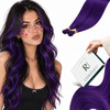 Runature I Tip Hair Extensions Human Hair Purple 14 Inch 20G 25S