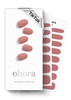 Ohora Semi Cured Gel Nail Strips Pink Solid N Ash Pink