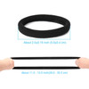 50Pcs Black Hair Ties For Women Cotton Seamless Hair Bands Elastic Ponytail Holders No Damage For Thick Hair By Qarwayoc