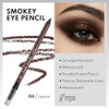 Note Cosmetique Smokey Eye Pencil Waterproof Eyeliner Pencil Smudge Resistant Eye Liner Pencils With Foam Tip 04 Copper 0.04 Oz
