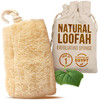 Serrento Natural Loofah Sponge Egyptian Luffa Body Scrubber Pack Of 1 For Men And Women Natural Bath And Shower Loofah Exfoliator All