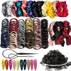 YANRONG Hair Accessories Set for Women and Girls - Seamless Ponytail Holders, Variety Hair Scrunchies, and Elastic Hair Bands
