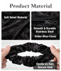 Bsekt Zipper Scrunchies Pocket Scrunchie Secret And Hidden Velvet Hair Ties Bracelet Compatible With Apple Airpods 2 And 1 Key Money