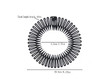 Fodattm 6Pcs Women Lady Stretch Flexible Plastic Full Circle Hair Comb Headband Hair Hoop Hair Clip Spring Head Band With Deep Teeth Clear