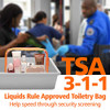 Packism Clear Makeup Bag With Zipper Tsa Approved Toiletry Bag Orange