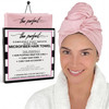 Microfiber Hair Towel Wrap For Women Large Fast Drying Hair Towel With Patented Clip Anti Frizz Super Absorbent Silky Smooth Microfiber