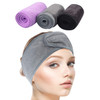 Sinland Spa Facial Headband Adjustable Makeup Hair Band 3 Pack Multicolor