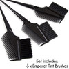 Emperor Hair Dye Brushes 3 Angled Tint Brushes W Combs For Hair Coloring