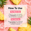 Cala Reusable Gel Eye Pads Pineapple Hot And Cold Under Eye Compress Mask
