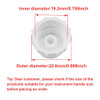 Elitzia Aqua Peel Tips 3 Pcs Silicone Vortex Heads For Facial Skin Care