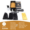 11 In 1 Deluxe Wave Hair Care Set 3 Durags Wave Brush Bristle Beard Brush Wave Comb Spray Bottle 2 Stocking Caps Mirror For Men