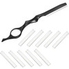 Mudder 11 Pcs Hair Razor For Cutting Thinning Styling Comb Black
