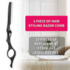 Mudder 11 Pcs Hair Razor For Cutting Thinning Styling Comb Black