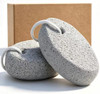 Natural Foot Pumice Stone For Feet Borogo 2 Pack Lava Pedicure Tools Hard Skin Callus Remover For Feet And Hands White