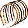 Willbond 6 Plastic Thin Headbands Multi Color Classic