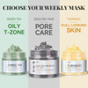 Anai Rui 3 Pcs Face Mask Set Turmeric Green Tea And Dead Sea Clay Masks