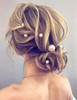 Aimimier Bridal Faux Pearl Hair Pins 10 Pcs Large Ivory Faux Pearl Bobby Pins Wedding Hair Piece Prom Party Festival Hair Accessories For