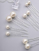 Aimimier Bridal Faux Pearl Hair Pins 10 Pcs Large Ivory Faux Pearl Bobby Pins Wedding Hair Piece Prom Party Festival Hair Accessories For