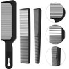 3 Pieces Men Barber Comb Set Taper Hair Cutting Flat Top Clipper Flattop Barberology Heat Resistant Fiber Comb For Men Women