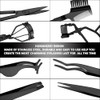 Mudder 48 Pcs Eyelash Curler Set Mini Curlers Tweezers Scissors Brush