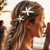 Bartosi Starfish Hair Clip Pearl Mermaid Hair Clips Seashell Hair Accessories For Women And Girls Pack Of 2