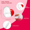 Ronrons 20 Pieces Heart Lip Gloss Tubes Clear Plastic Empty Lip Gloss Container Cute Heart Shape Mini Lipgloss Tubes With Wand Bulk For