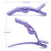 Glamfields 12 Pcs Alligator Hair Clips For Styling Sectioning Non Slip Grip Clips For Hair Cutting Durable Women Professional Plastic Salon