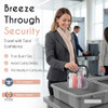 Borsali Tsa Approved Toiletry Clear Quart Size Bag 2 Pack