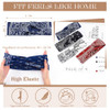 Urieo Red Bandana Headband Printed Cross Yoga Headbands For Women