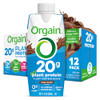 Orgain Organic 20G Vegan High Protein Shake Chocolate 11 Oz 12Pk