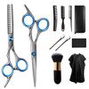 Wetest Hair Scissor Home Professional Hair Cutting Kit 11 Pcs Barber Thinning Scissors Hairdressing Shears Stainless Steel Hair Cutting