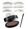 Moakxer Eyebrow Powder Waterproof Eyebrow Stamp Powder Seal Perfect Nature Eye Brow Powder Tinting Coloring Kit Delicate Shape 301 Light