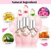 Btspring Clear Flower Jelly Lipstick 6 Packs Nutritious Moisturizer Lip Balm Temperature Color Change Lipstick Matte Long Lasting Lip Gloss